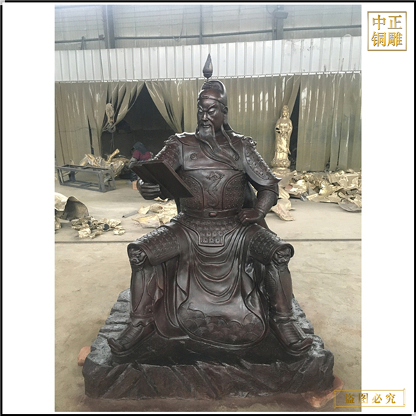 銅雕關二爺雕塑